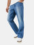 Maine Mens Stone Wash Relaxed Fit Jeans (Blue)