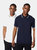 Maine Mens Tipped Cotton Polo Shirt (Pack of 2) (White/Navy) - White/Navy