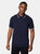 Maine Mens Tipped Cotton Polo Shirt (Pack of 2) (White/Navy)