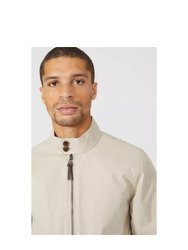 Mens Harrington Cotton Jacket - Stone