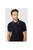 Mens Pique Tipped Polo Shirt - Black