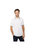 Mens Pique Tipped Polo Shirt - White - White