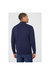 Mens Premium Cotton Funnel Neck Sweater - Navy