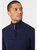 Mens Premium Cotton Funnel Neck Sweater - Navy