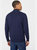 Mens Premium Cotton Funnel Neck Sweater - Navy