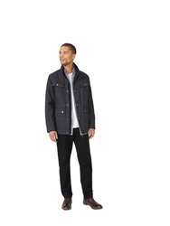Mens Waxed Funnel Neck Jacket