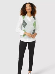 Womens/Ladies Cotton Fitted Shirt - White