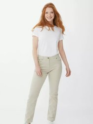 Womens/Ladies Stretch Pants - Natural