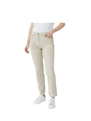 Womens/Ladies Stretch Pants - Natural - Natural