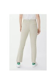 Womens/Ladies Stretch Pants - Natural