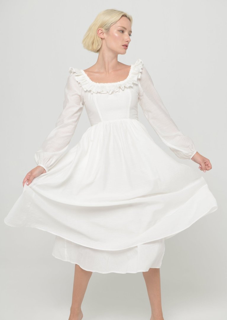 The Grove Dress - White - White