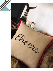 Christmas Soft Throw Pillow - Cheers