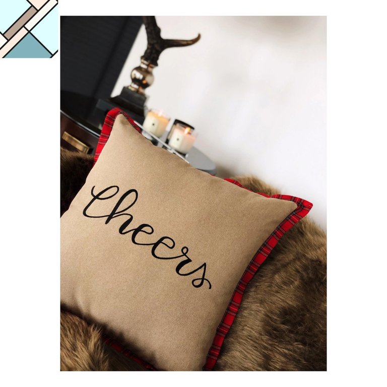 Christmas Soft Throw Pillow - Cheers