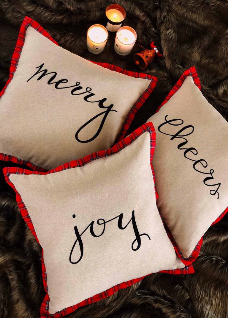 Christmas Soft Throw Pillow - Joy