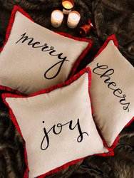 Christmas Soft Throw Pillow - Cheers