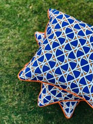 Star Fish Throw Pillow - Blue/Orange