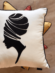 The African Throw Pillow - Maha