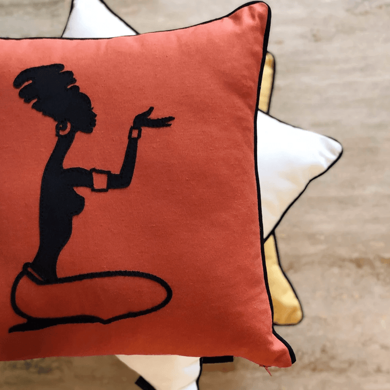 The African Throw Pillow - Uma