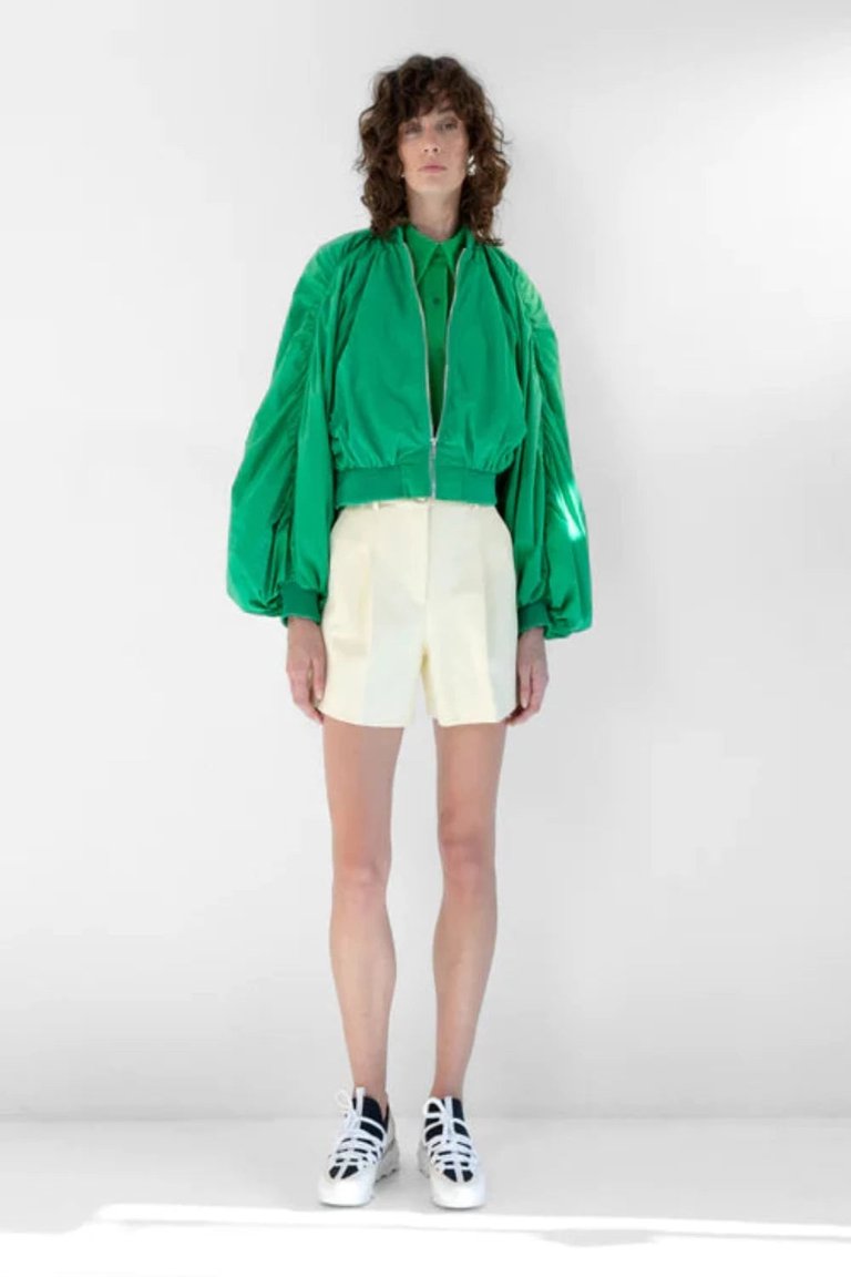 Taffeta Bomber - Grass