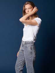 Cotton 'Silk Touch' Short Sleeve V-Neck T-Shirt