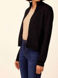 French Terry Zip Front Jacket