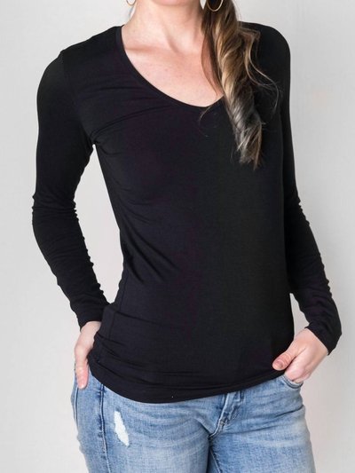 Majestic Filatures Long Sleeve V Neck Top product