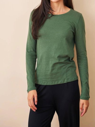 Majestic Filatures Soft Touch L/s Semi Relaxed Crew In Mousse product