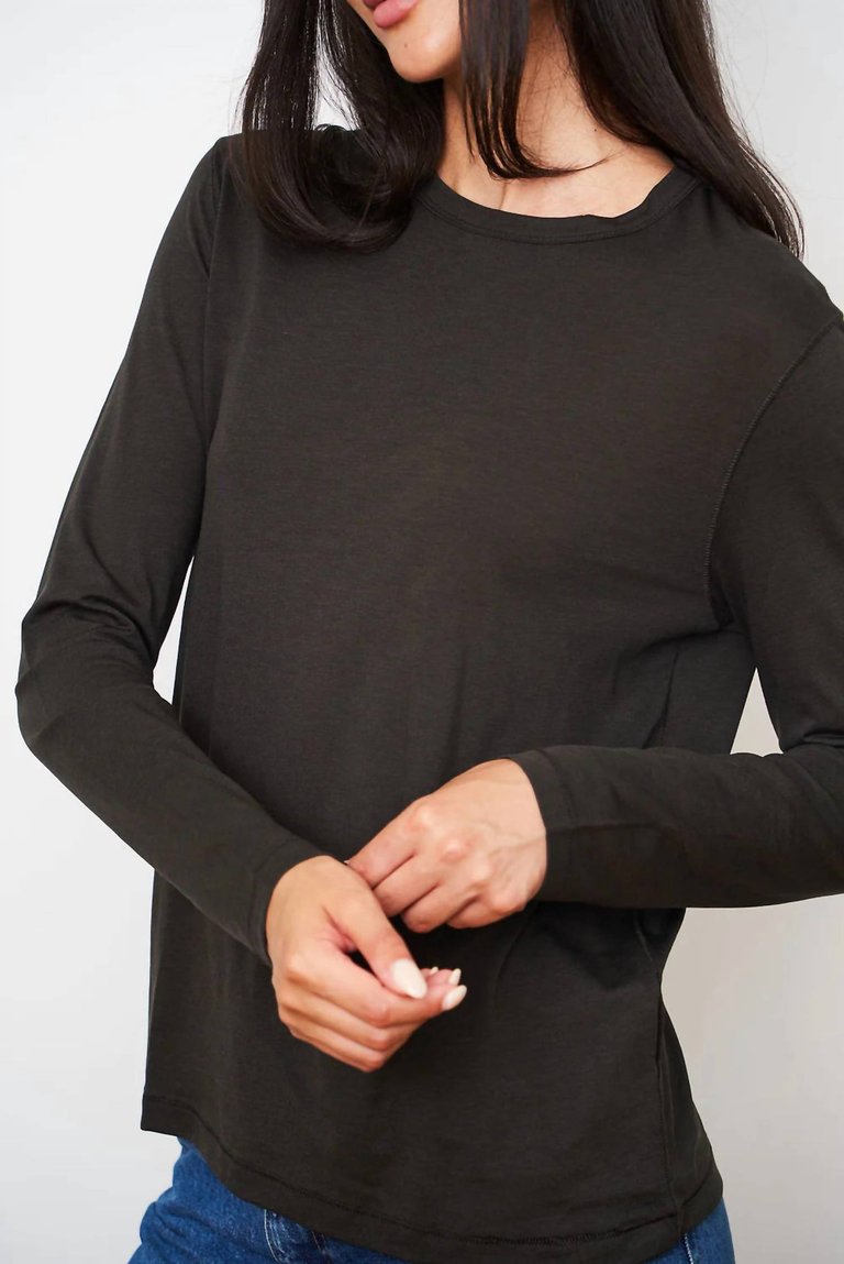 Soft Touch Long Sleeve Semi Relaxed Crew Tee