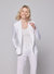 Stretch Linen Long Sleeve One Button Blazer - Blanc