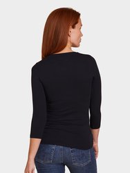 Soft Touch 3/4 Sleeve V-Neck