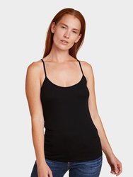 Soft Touch Spaghetti Strap Tank - Noir