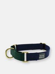 Martingale collar - Navy-evergreen