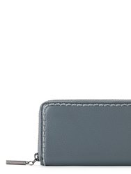 Essential Zip Wallet - Dusty Blue