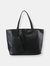 Esme Reversible Tote with Canvas Camo Interior - Black