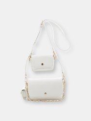 Maddie 3 pc Convertible Crossbody Bag - White