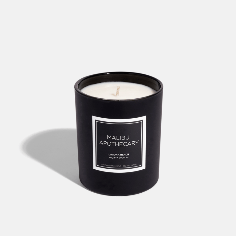 Mini Matte Black Candle - Laguna Beach