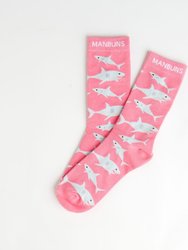 Men's Baby Shark Boxer Brief Underwear and Sock Set