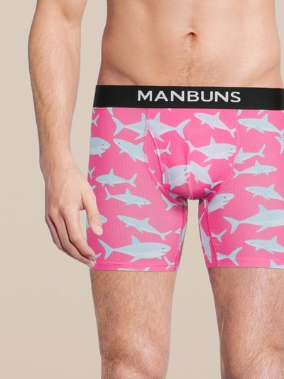MANBUNS Men's Baby Shark Boxer Brief Underwear product