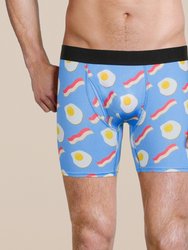 Men's Bacon and Eggs Boxer Brief Underwear and Sock Set