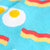 Men's Bacon and Eggs Boxer Brief Underwear and Sock Set