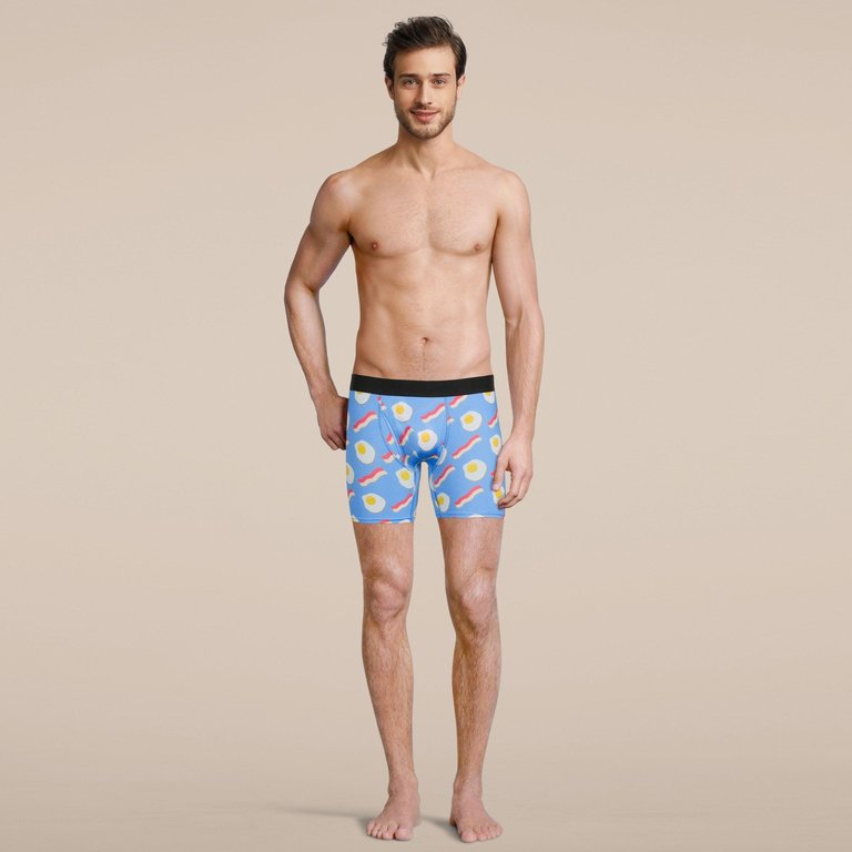 Men's Bacon and Eggs Boxer Brief Underwear