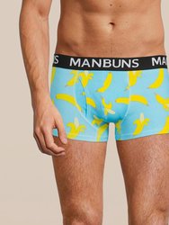 Men's Banana Boxer Trunk Underwear - Turquoise