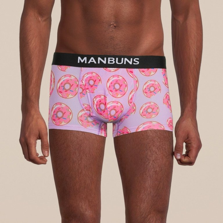 Men's Donut Boxer Trunk Underwear - Pink
