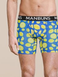 Men's Lemon Boxer Brief Underwear - Lemon
