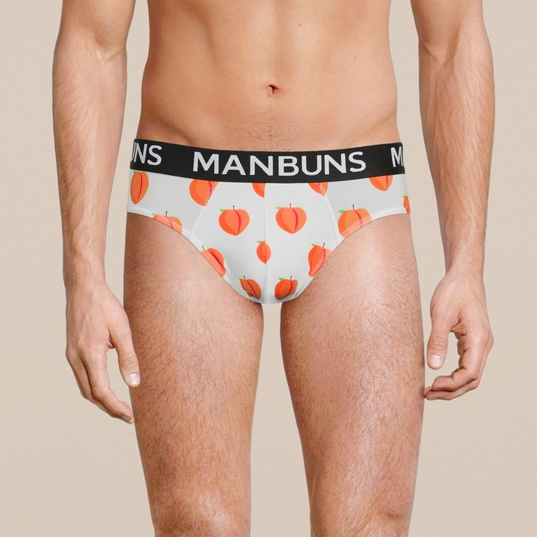 Men's Peach Brief Underwear - Peach