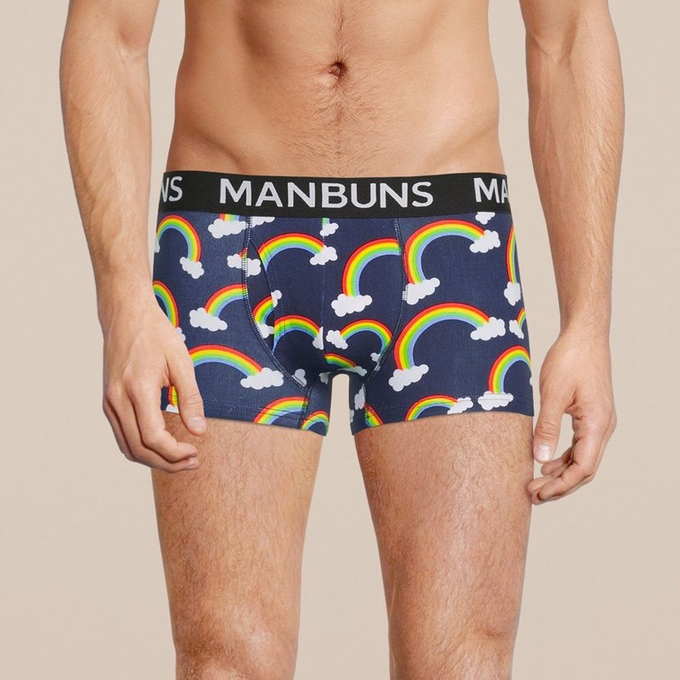 Men's Rainbow Boxer Trunk Underwear - Rainbow