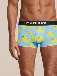 Men's Rubber Duckies Boxer Trunks Underwear and Sock Set
