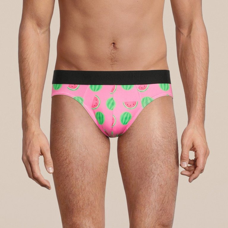 Men's Watermelon Brief Underwear - Watermelon