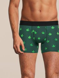 Men's Weed Boxer Brief Underwear with Pouch - Weed