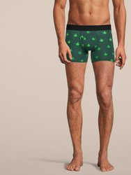 Men's Weed Boxer Brief Underwear with Pouch